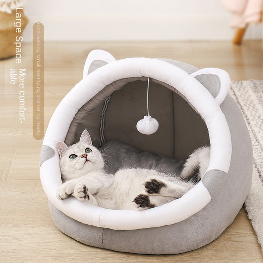 Cozy Pet Basket Cat Bed