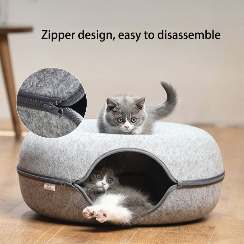 Donut Pet Cat bed Hideaway