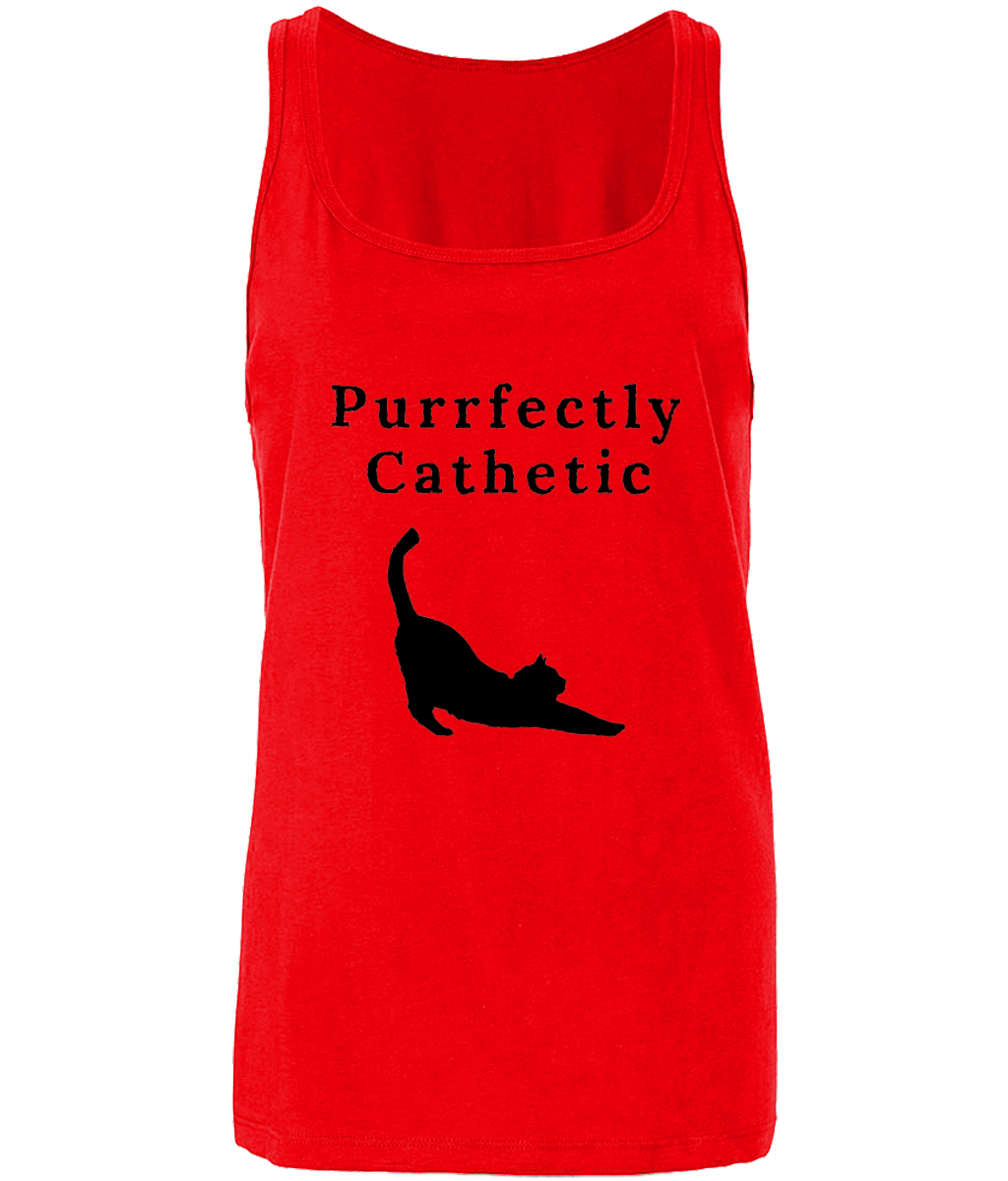 'Purrfectly Cathetic' Tank Top - squishbeans