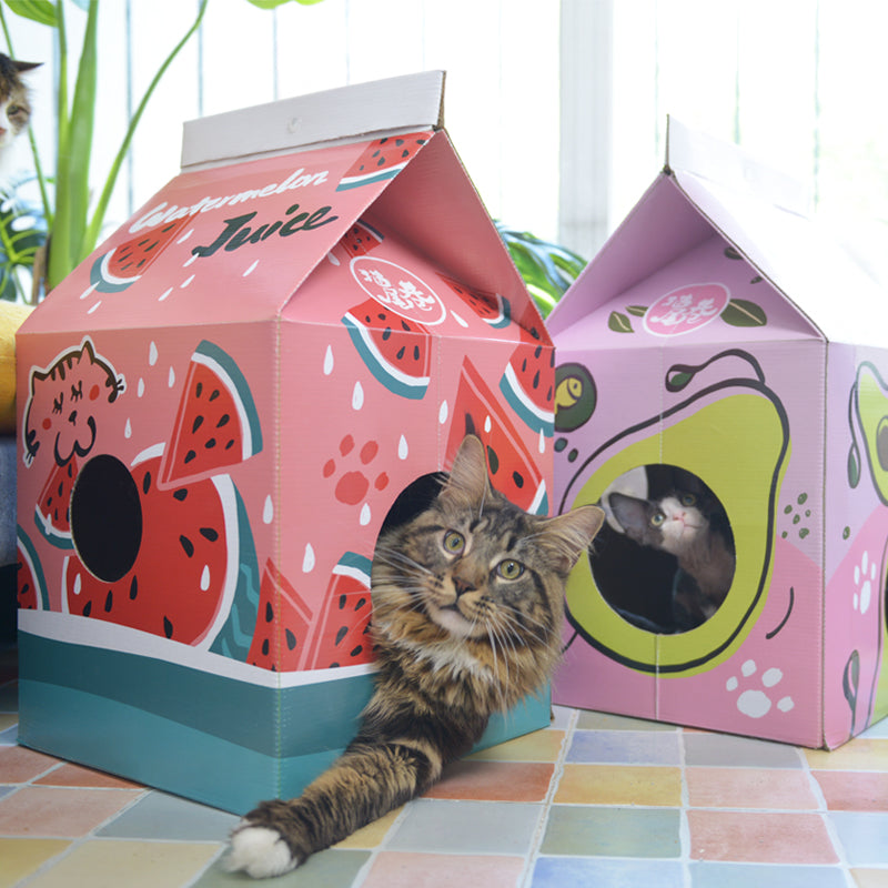 Juice Box Cat Houses - squishbeans