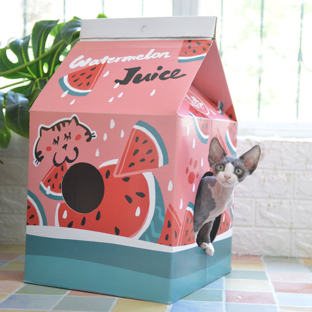 Juice Box Cat Houses - squishbeans