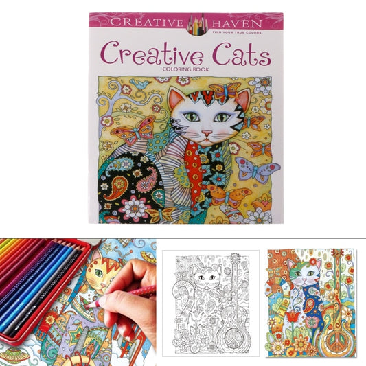 Destressing 24 Page Colouring Book - squishbeans