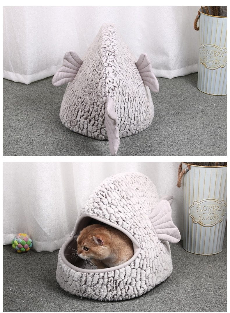 'Gone Fishing' Cat Bed - squishbeans