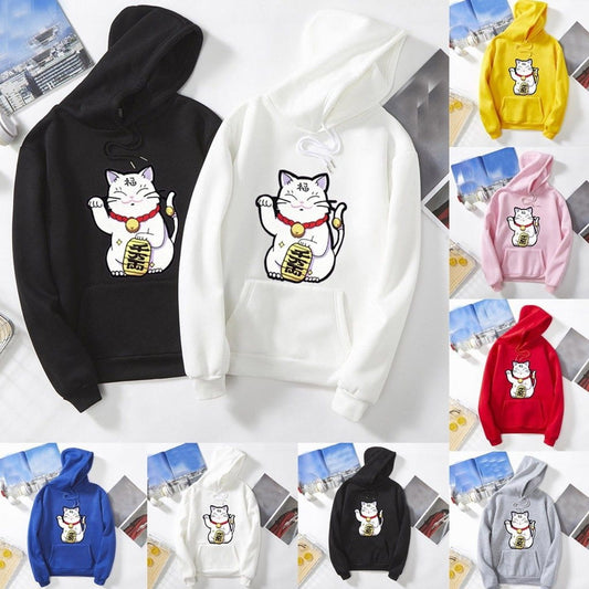 Maneki Neko Hoodie - squishbeans