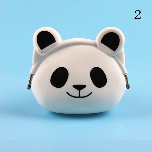 SFG HOUSE Women White Panda Coin Purse