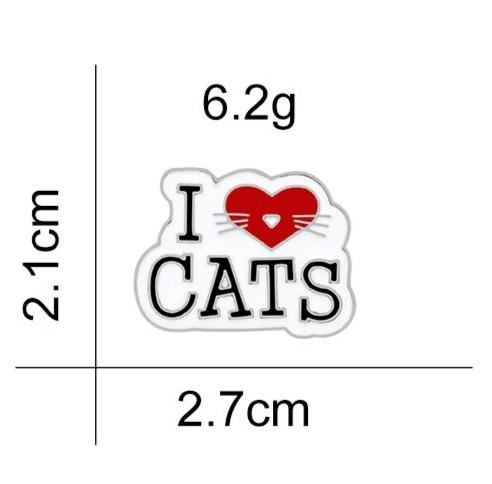 I <3 Cats Pin