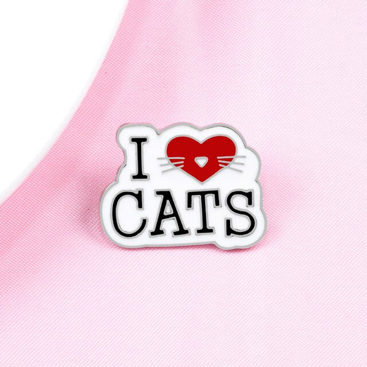 I <3 Cats Pin