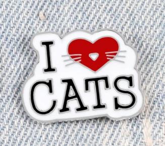 I <3 Cats Pin