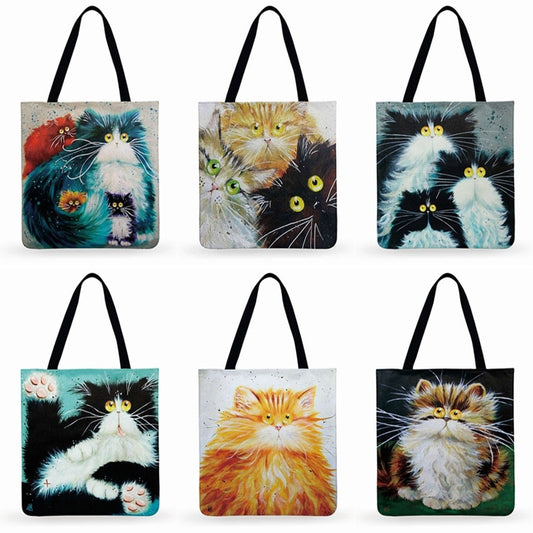 DCM Women Multicolour with Printed Cats Shoulder Bag