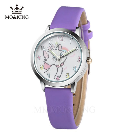 Children Multicolour Cats Watches