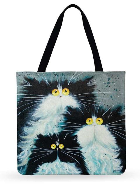 DCM Women Multicolour with Printed Cats Shoulder Bag