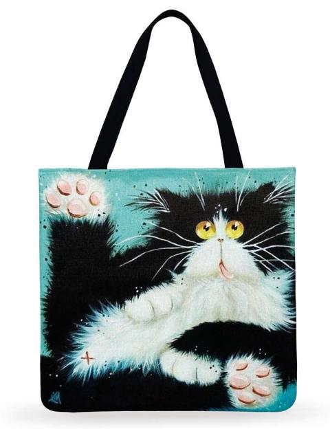DCM Women Multicolour with Printed Cats Shoulder Bag