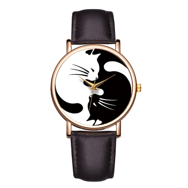 JBAILI Women Multicolour Cats Watches