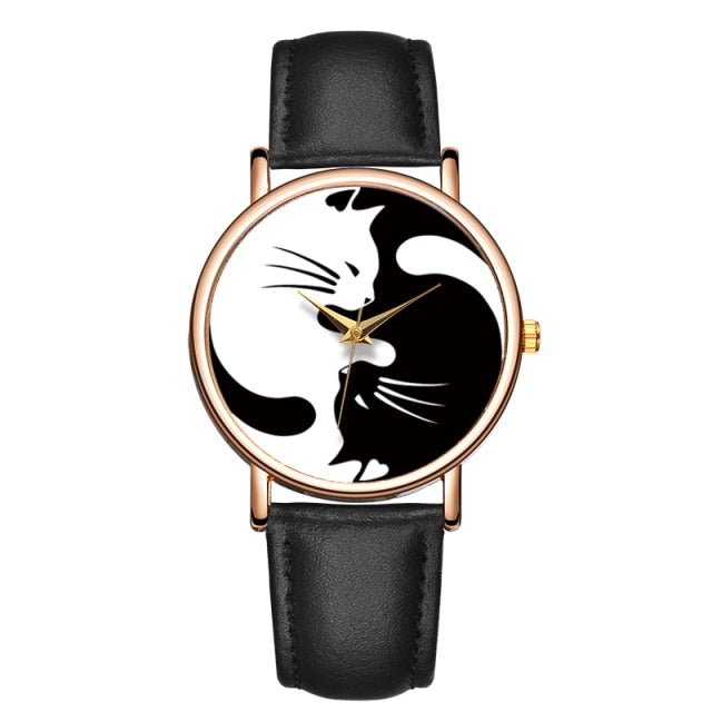 JBAILI Women Multicolour Cats Watches