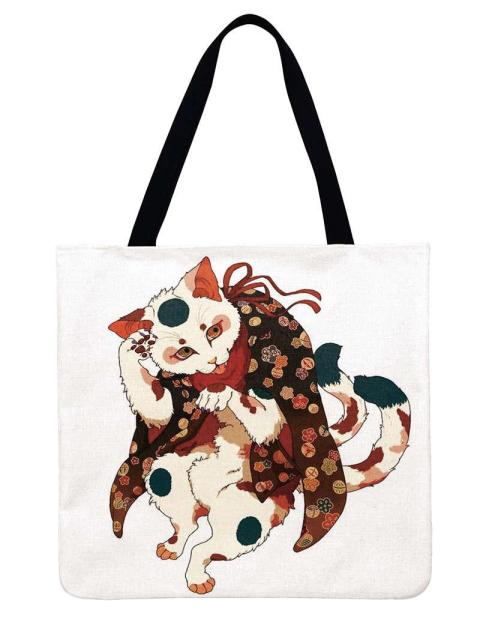 DCM Women Multicolour with Printed Cat Handbags