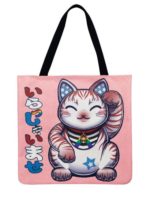 DCM Women Multicolour with Printed Cat Handbags