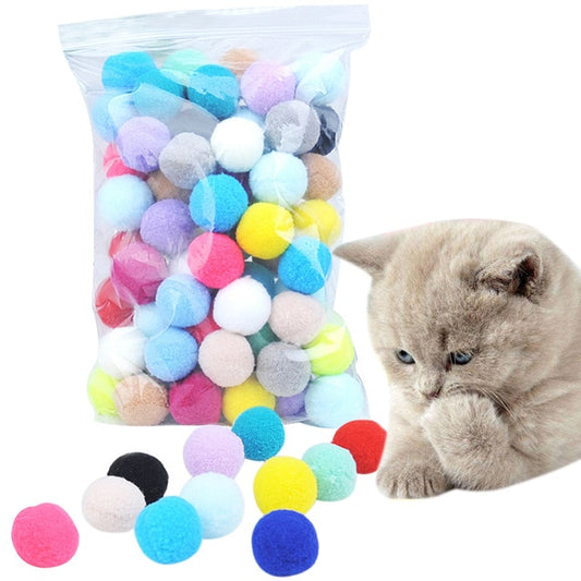 Legendog Multicolour Cats Pom Pom Balls