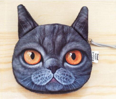 wowsorie Women Multicolour with cat face Pencil case holder