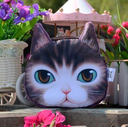 wowsorie Women Multicolour with cat face Pencil case holder