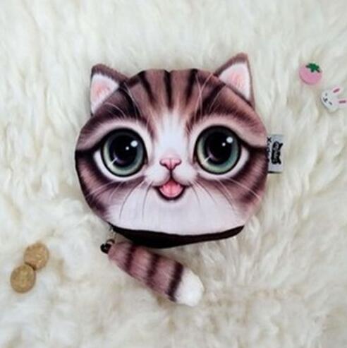 wowsorie Women Multicolour with cat face Pencil case holder