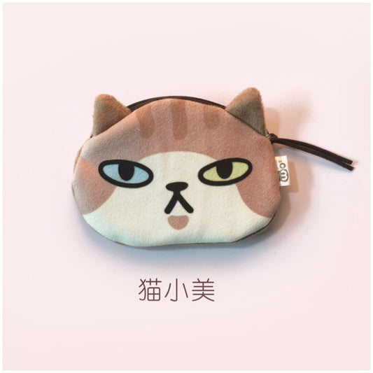 wowsorie Women Multicolour with cat face Pencil case holder