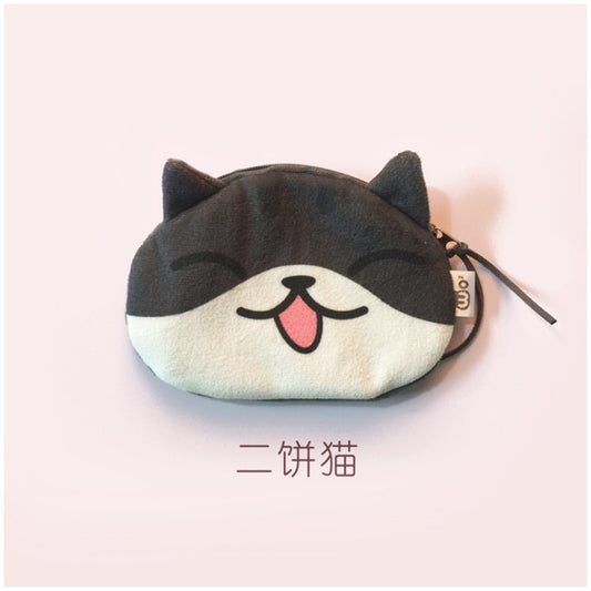 wowsorie Women Multicolour with cat face Pencil case holder