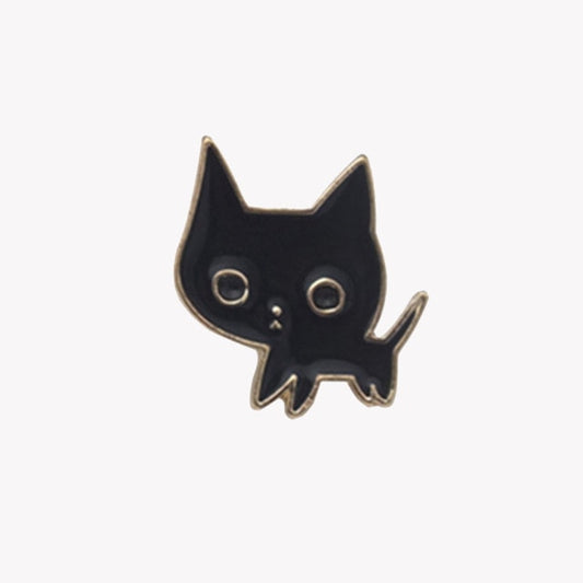 Reliatonny Women Black Cat Badge Pins