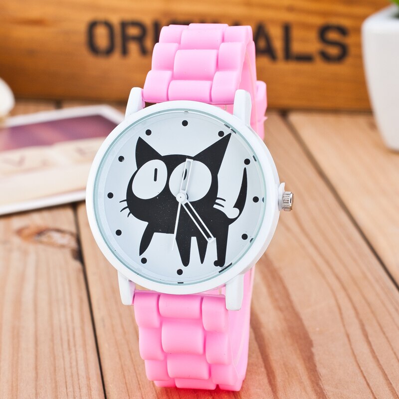 sudysng Children Black Cats Watches