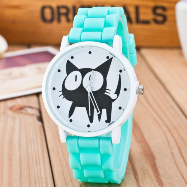 sudysng Children Black Cats Watches