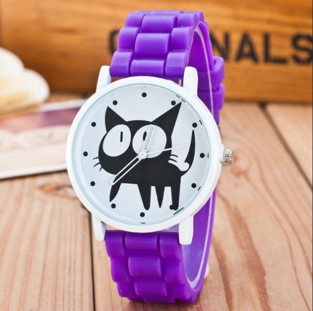 sudysng Children Black Cats Watches