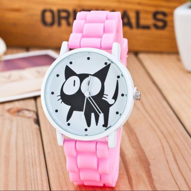 sudysng Children Black Cats Watches