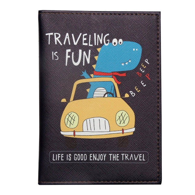 YIYOHI Men/Women Multicolour with Printed animals Passport Cover
