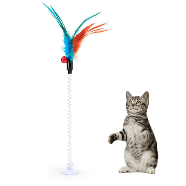 Legendog Multicolour Cats Feather Toys