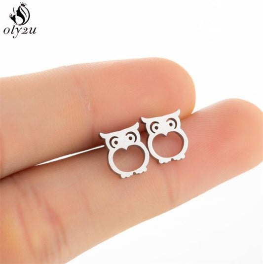 oly2u Women Multicolour Cats Earrings.