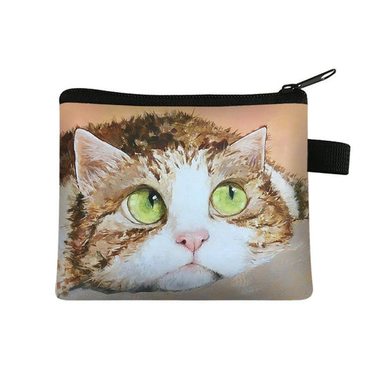 COOLOST Women Multicolour With Printed Cat Coins Purse