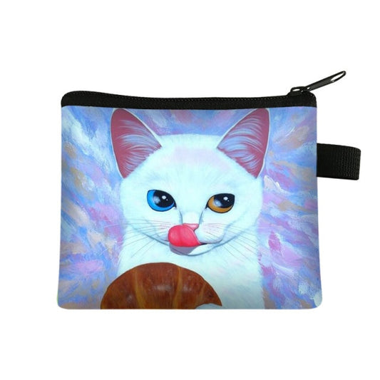 COOLOST Women Multicolour With Printed Cat Coins Purse