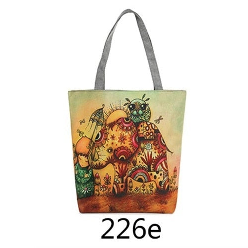 MIYAHOUSE Women Multcolour with Printed Animals Shoulder Bag