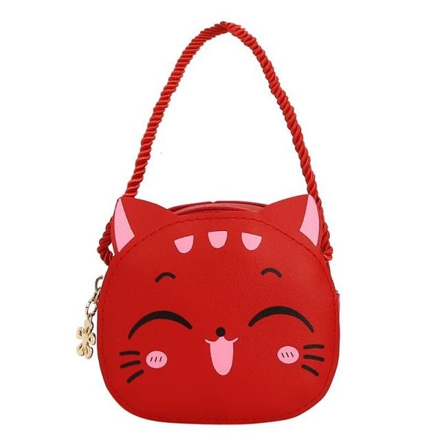 raged sheep Girls Red Cats Handbags