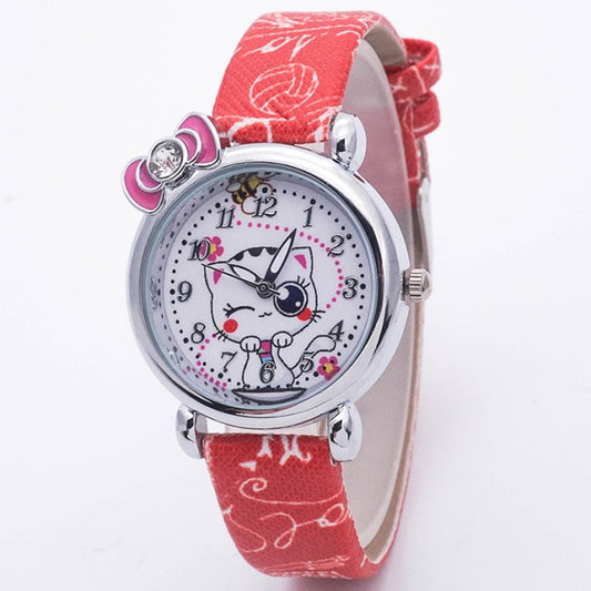 Lover Stand Children Multicolour Cats Watches