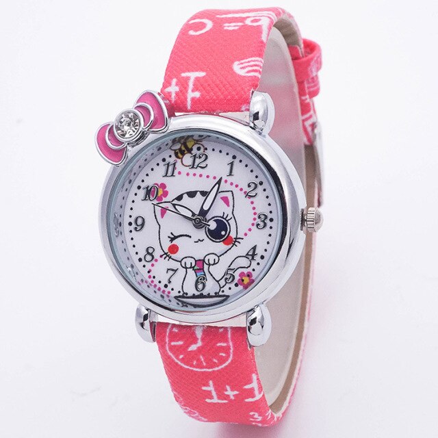 Lover Stand Children Multicolour Cats Watches