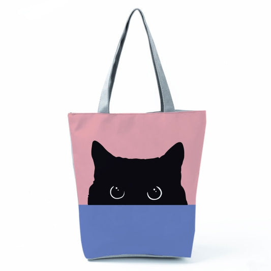 MIYAHOUSE Women Multicolour with Printed Cat Handbag