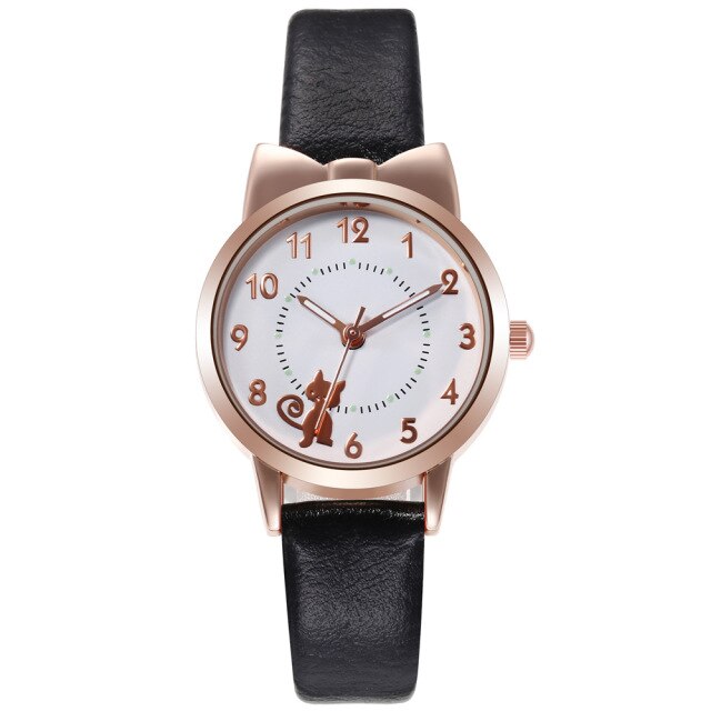 DaWhome Women Black Cats Watches