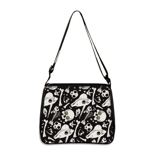 COOLOST Women Black with Printed Cat Witch Shoulder Bag