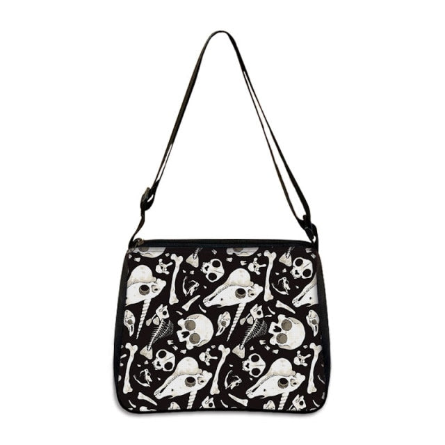 COOLOST Women Multicolour with Printed Cat Witch Shoulder Bag