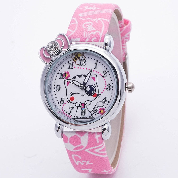 Lover Stand Children Multicolour Cats Watches