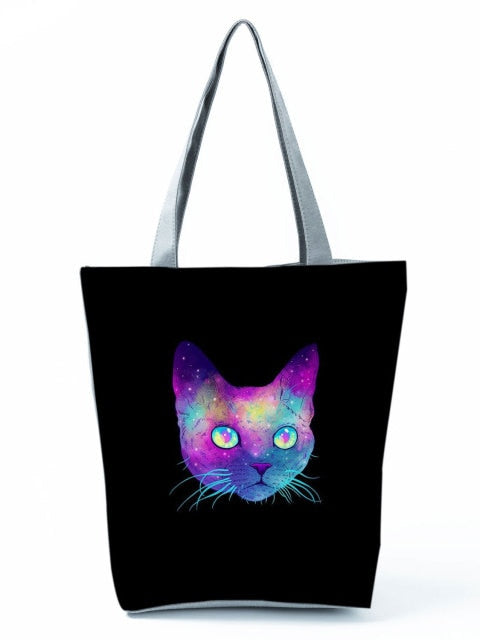 MIYAHOUSE Women Multicolour with Printed Cats Shoulder Bag