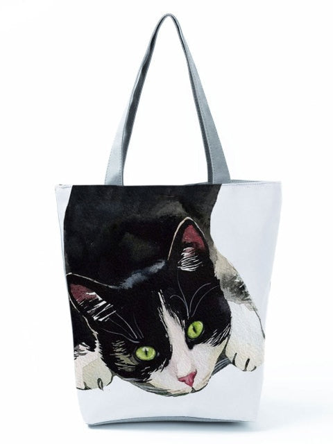 MIYAHOUSE Women Multicolour with Printed Cats Shoulder Bag