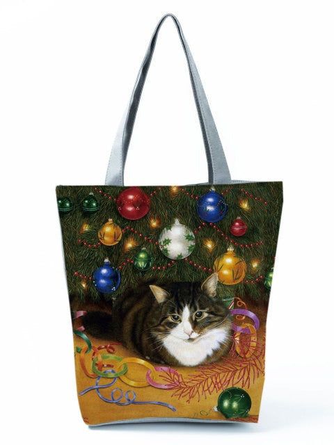 MIYAHOUSE Women Multicolour with Printed Cats Shoulder Bag