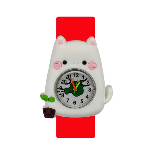 Hibibi Children Bright Red Cat Watches