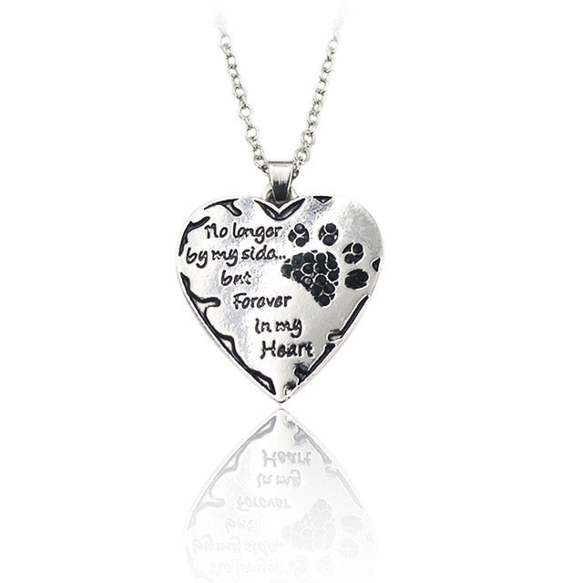 "No longer by my side but forever in my heart" QIHE Necklace - squishbeans